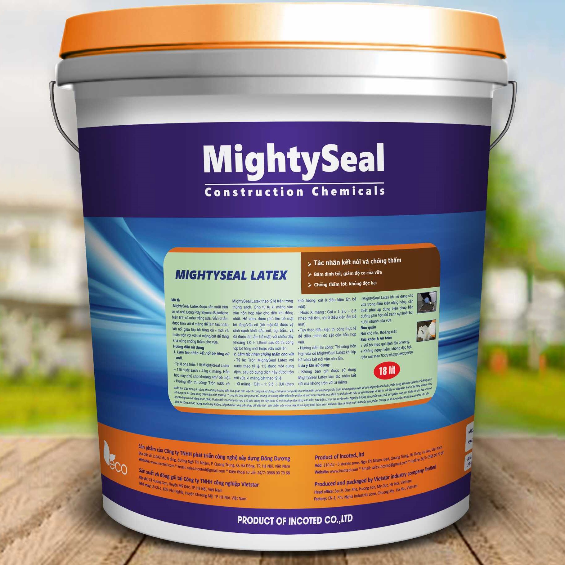 MightySeal Latex - Tác nhân kết nối và chống thấm