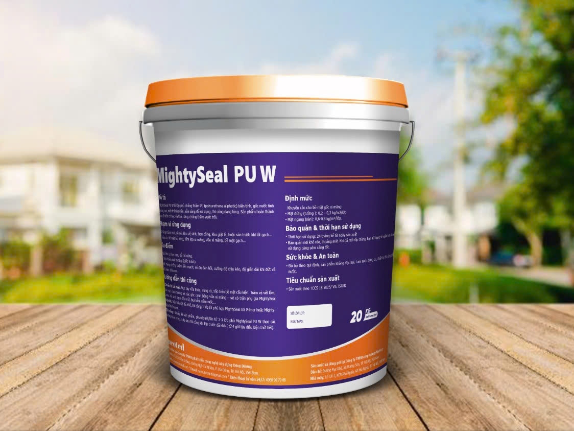 MightySeal PU W - Chống thấm Polyurethane biến tính gốc nước - Ảnh 2
